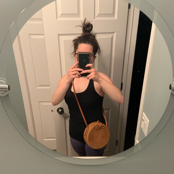 Handmade Round Rattan Bag - Picture 4 of 5